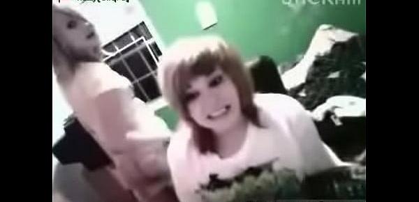  Nasty emo lesbians having fun on webcam